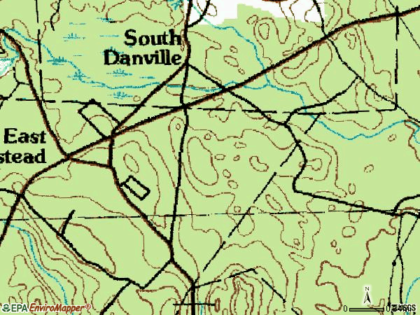 Zip code 03826 topographic map
