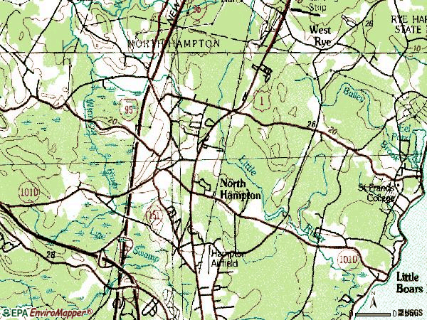 Zip code 03862 topographic map