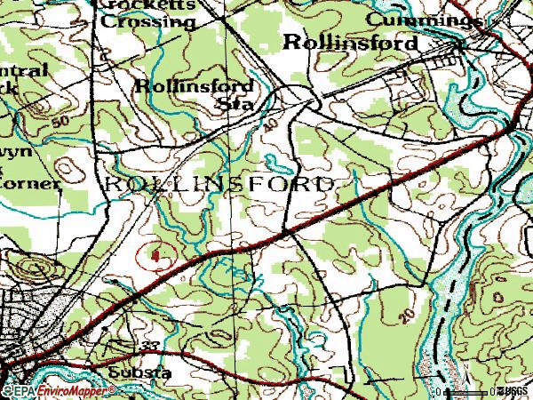 Zip code 03869 topographic map
