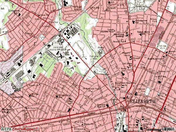 Elizabeth Nj Zip Code Map Map