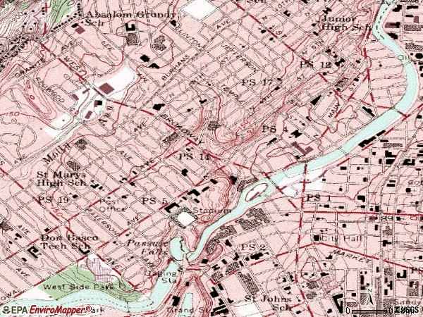 Zip code 07522 topographic map