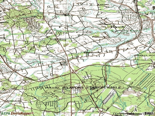 Zip code 07722 topographic map