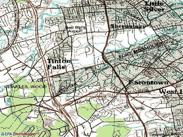 Zip code 07724 topographic map