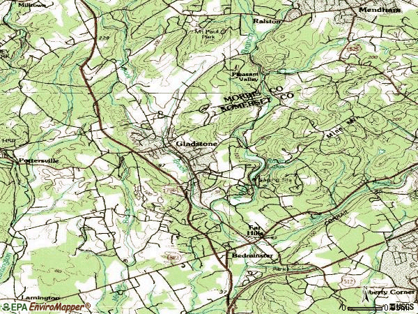 Zip code 07931 topographic map
