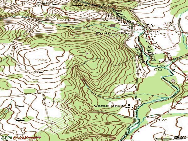 Zip code 07979 topographic map