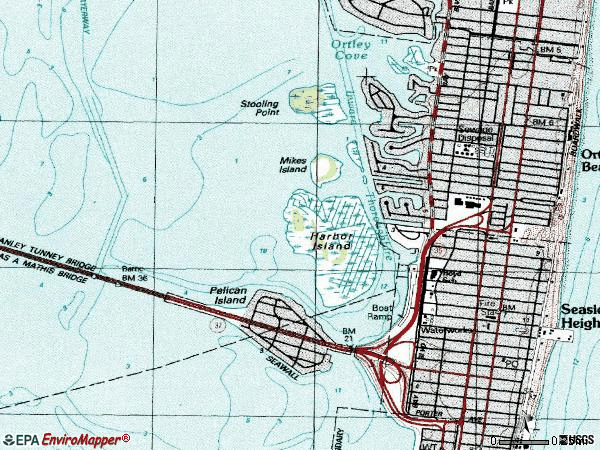 Zip code 08751 topographic map