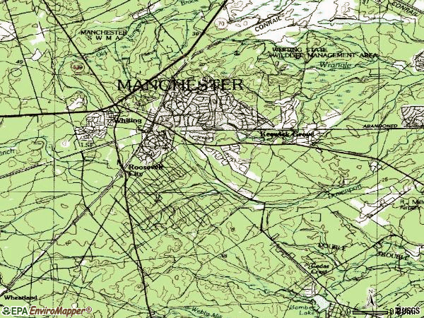 Zip code 08759 topographic map