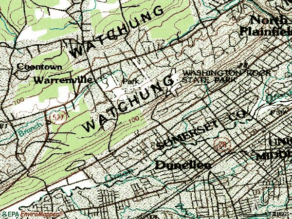 Zip code 08812 topographic map