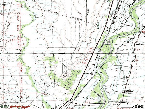 Zip code 87006 topographic map