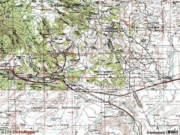 Zip code 87026 topographic map