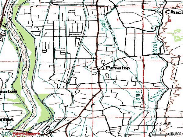 Zip code 87042 topographic map