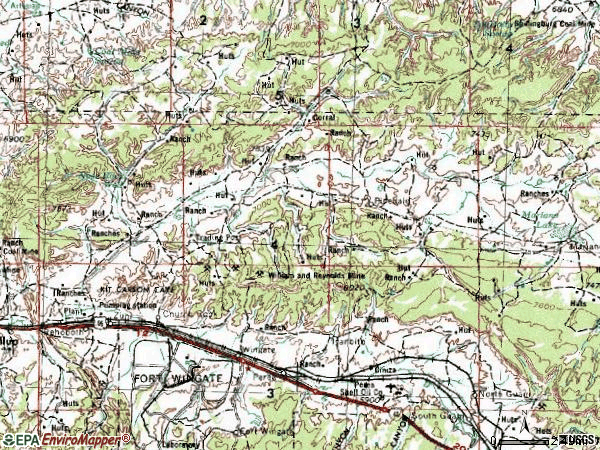 Zip code 87311 topographic map