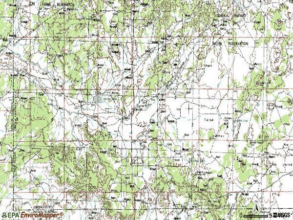 Zip code 87315 topographic map