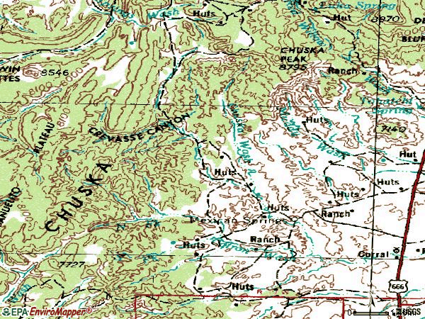 Zip code 87320 topographic map