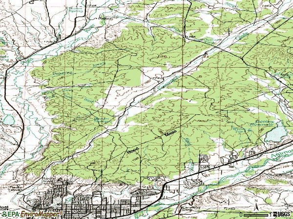 Zip code 87402 topographic map