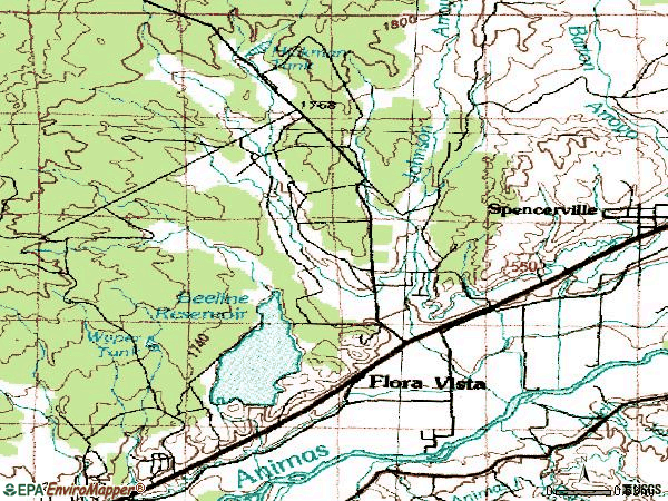 Zip code 87415 topographic map