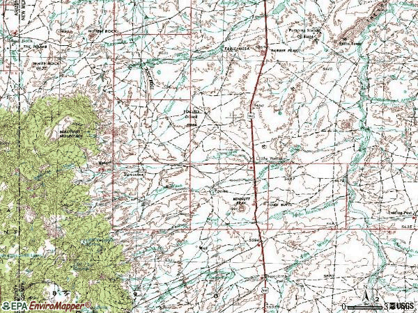 Zip code 87461 topographic map