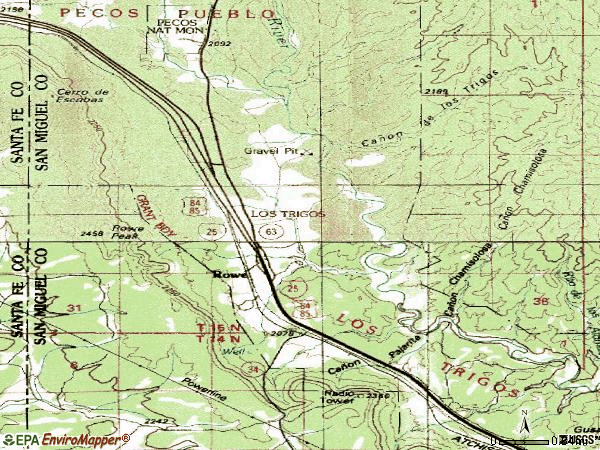 Zip code 87562 topographic map