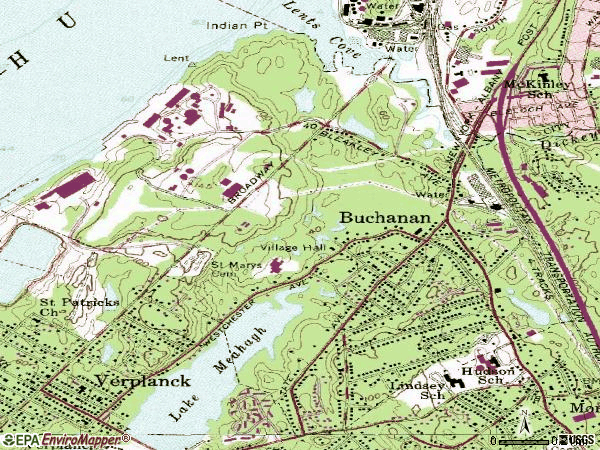 Zip code 10511 topographic map