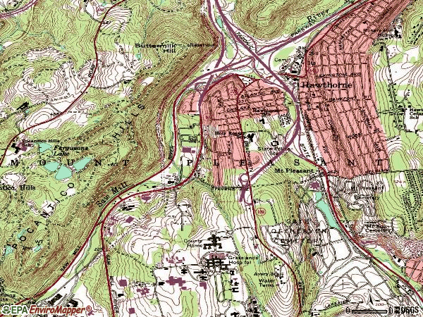 Zip code 10532 topographic map