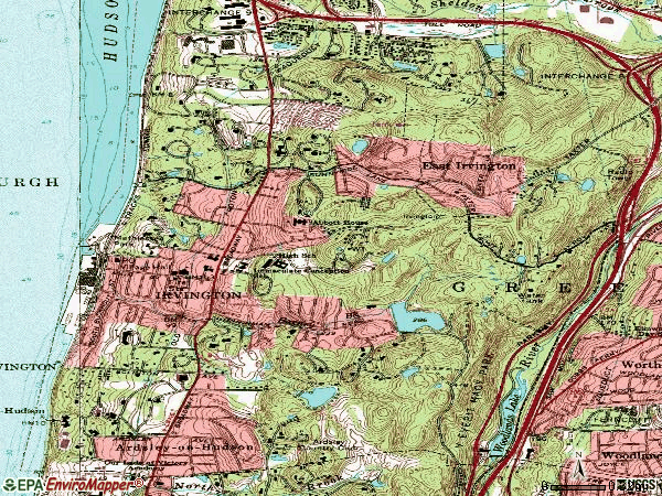 Zip code 10533 topographic map