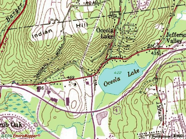 Zip code 10535 topographic map