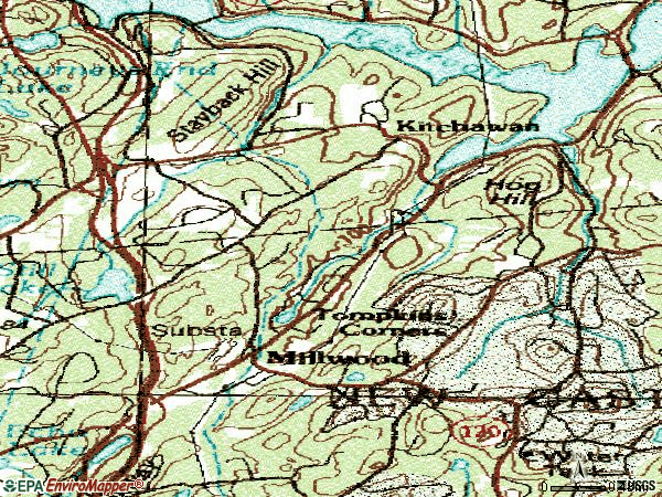 Zip code 10546 topographic map