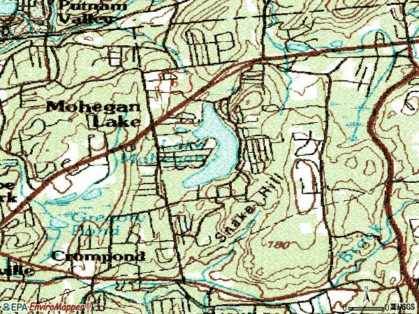 Zip code 10547 topographic map