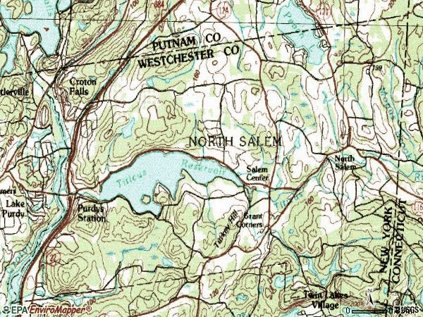 Zip code 10560 topographic map