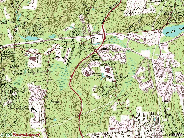 Zip code 10588 topographic map