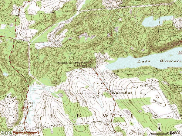 Zip code 10597 topographic map