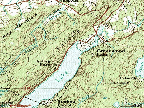 Zip code 10925 topographic map