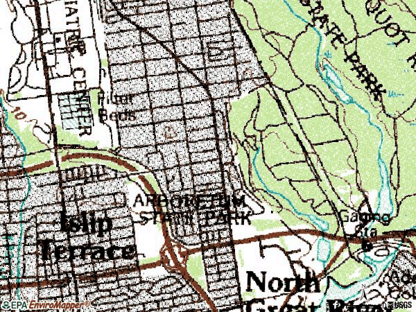 Zip code 11752 topographic map