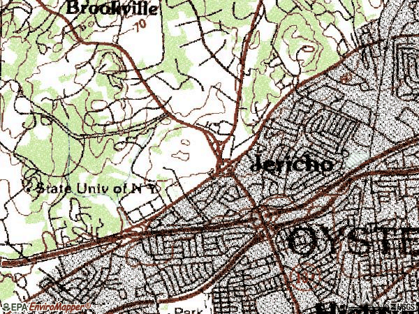 Zip code 11753 topographic map