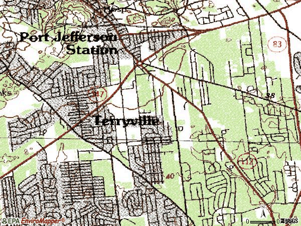 Zip code 11776 topographic map