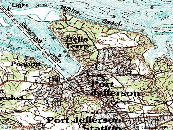 Zip code 11777 topographic map