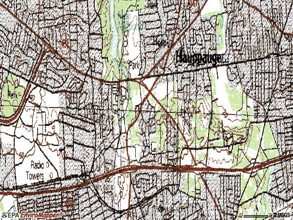 Zip code 11788 topographic map
