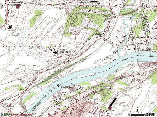 Zip code 12008 topographic map
