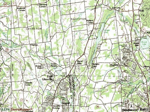 Zip code 12019 topographic map