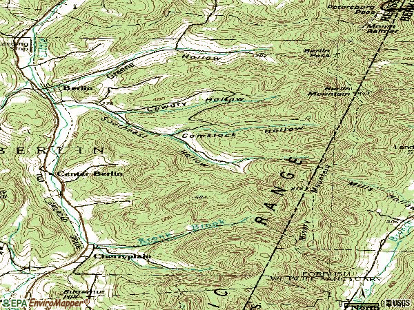 Zip code 12022 topographic map