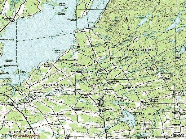 Zip code 12025 topographic map