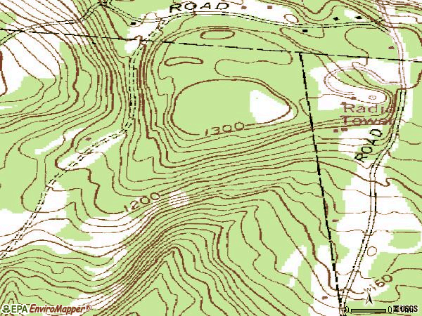 Zip code 12041 topographic map