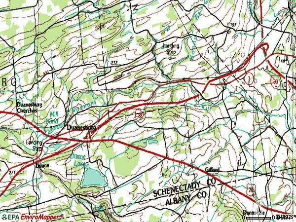 Zip code 12056 topographic map