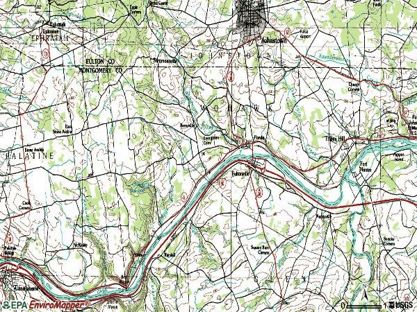 Zip code 12068 topographic map
