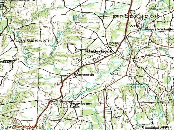 Zip code 12106 topographic map