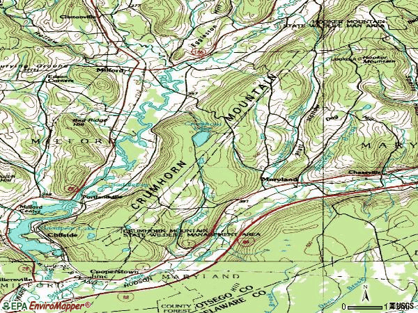 Zip code 12116 topographic map