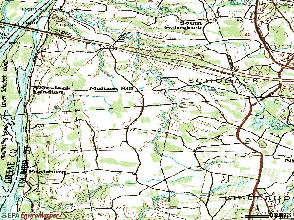 Zip code 12156 topographic map