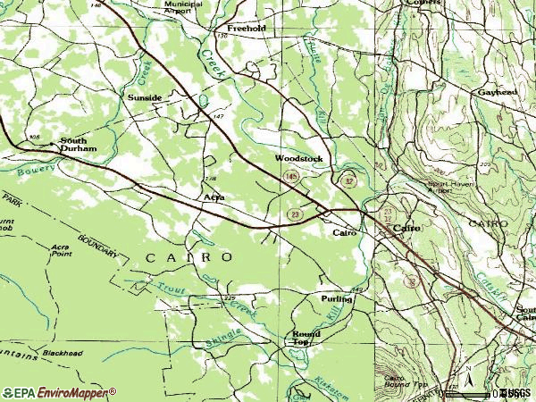 Zip code 12413 topographic map