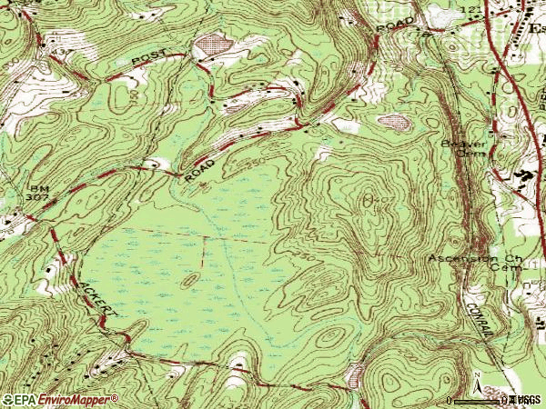 Zip code 12429 topographic map