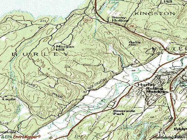 Zip code 12443 topographic map